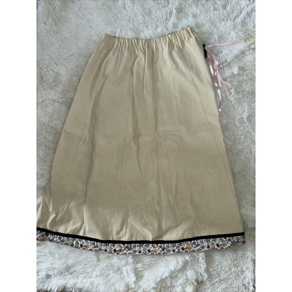 NWOT Sample Behnaz Sarafpour Cotton Canvas Maxi Skirt Size 10 Sample - Picture 7 of 9